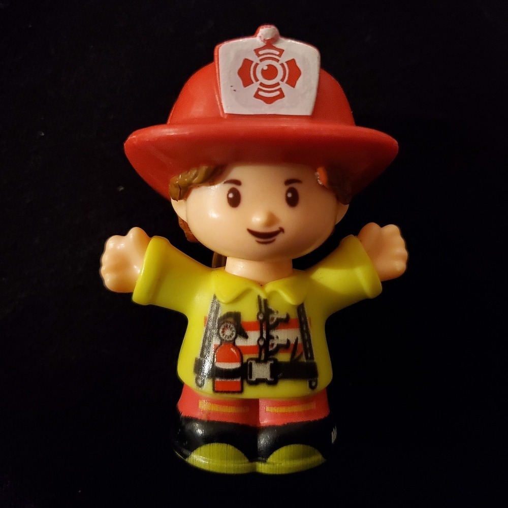Fisher Price Little People Helping Others Firefighter Figure Girl
